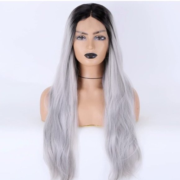 13×4 Grey Ombre Lace Front Wig